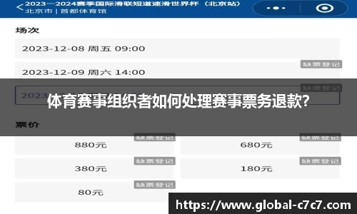 体育赛事组织者如何处理赛事票务退款？